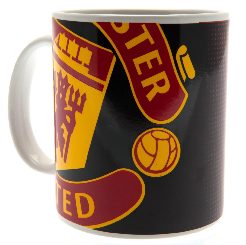 Manchester United Halftone Mug - The Mug Gallery Mug