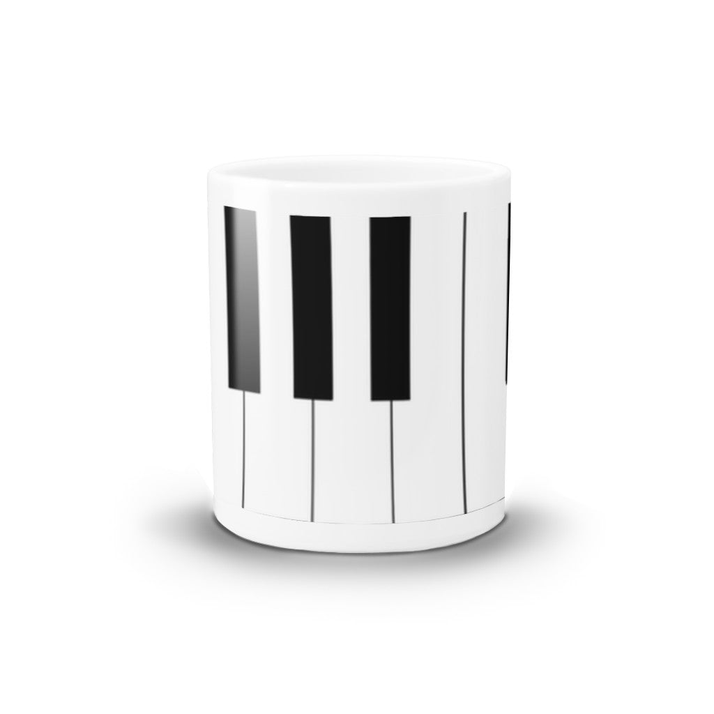 Minimalist Piano Keyboard Ceramic Mug - The Mug GalleryMug