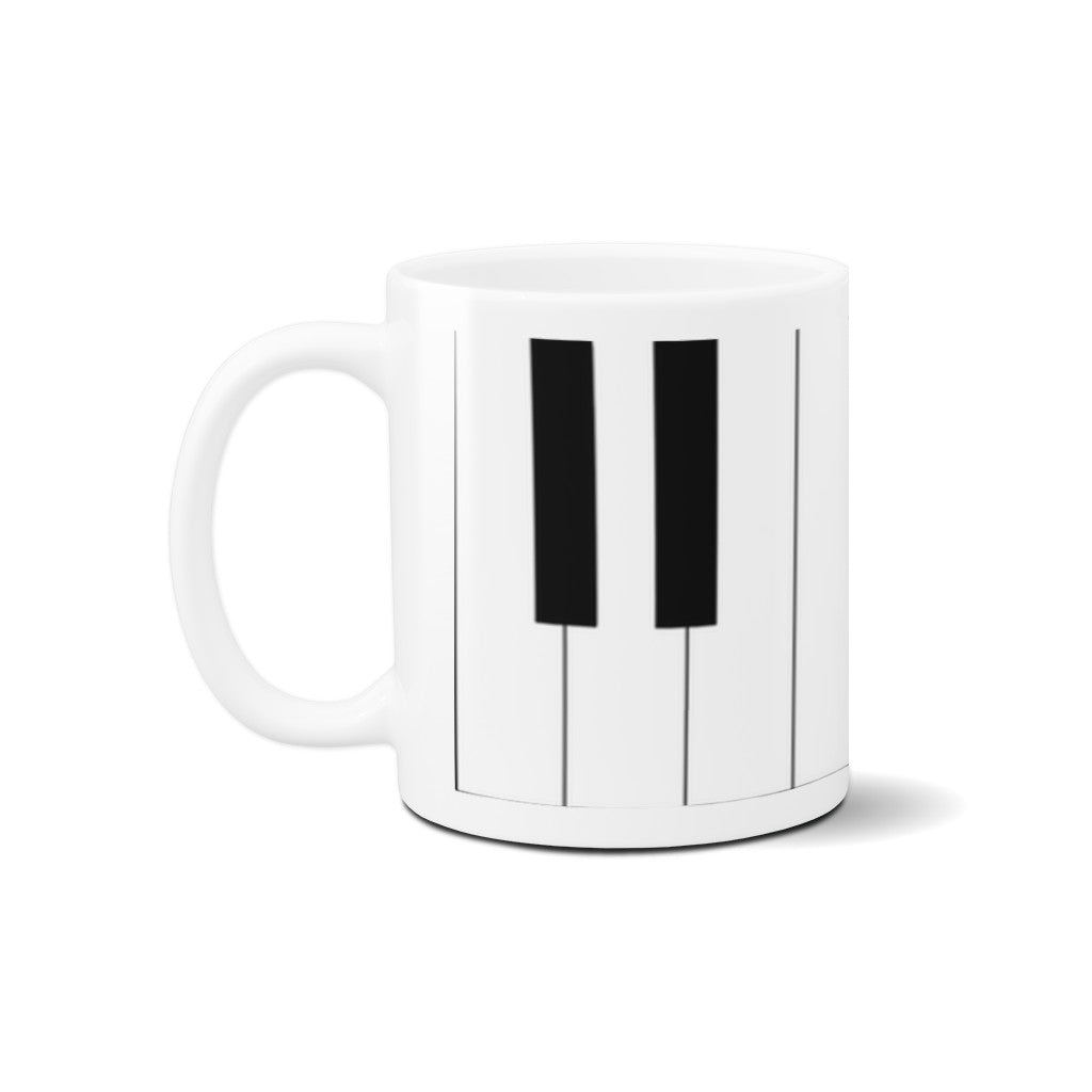 Minimalist Piano Keyboard Ceramic Mug - The Mug GalleryMug