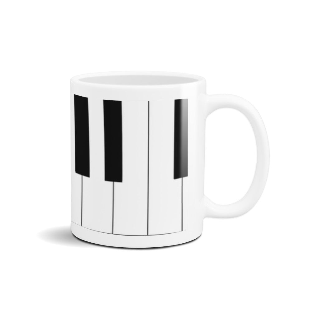 Minimalist Piano Keyboard Ceramic Mug - The Mug GalleryMug