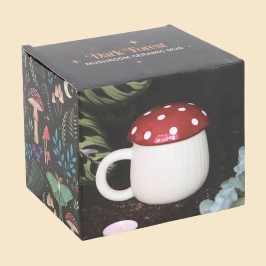 Mushroom Shaped Novelty Ceramic Mug In Its Packaging