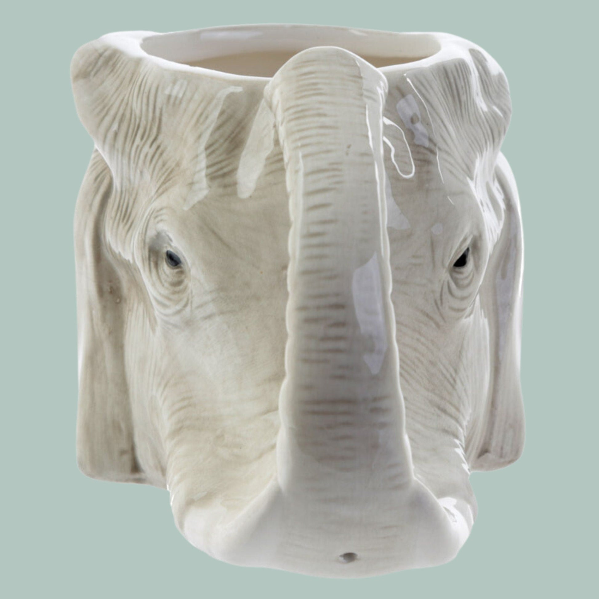 Novelty Elephant Head Shaped Ceramic Mug - The Mug Gallery Mug