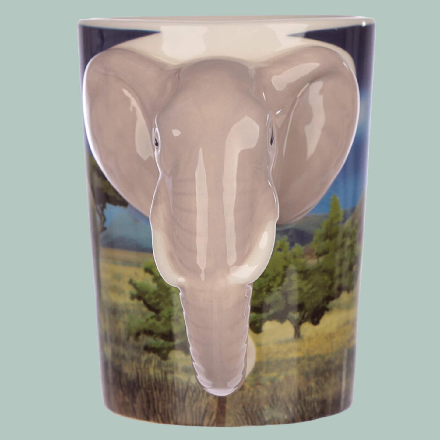 Novelty Elephant Shaped Handle Mug - The Mug Gallery Mug