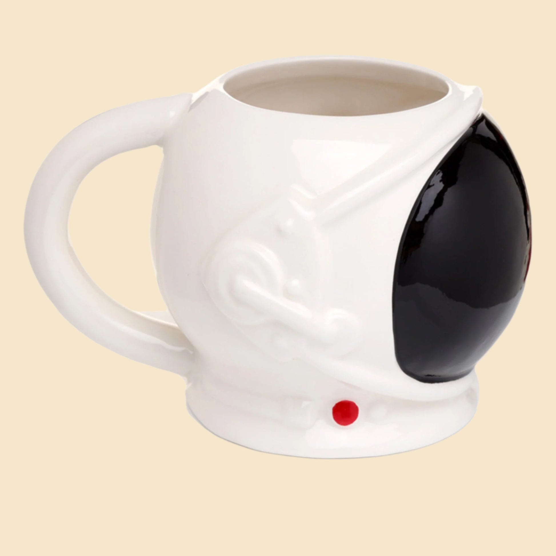 Novelty Space Helmet Shaped Ceramic Mug Right Side View