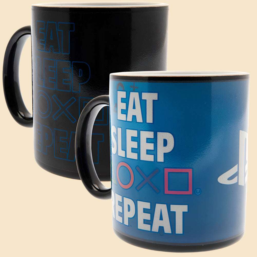 PlayStation Heat Changing Mug Repeat - The Mug Gallery Mug