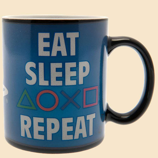 PlayStation Heat Changing Mug Repeat - The Mug Gallery Mug