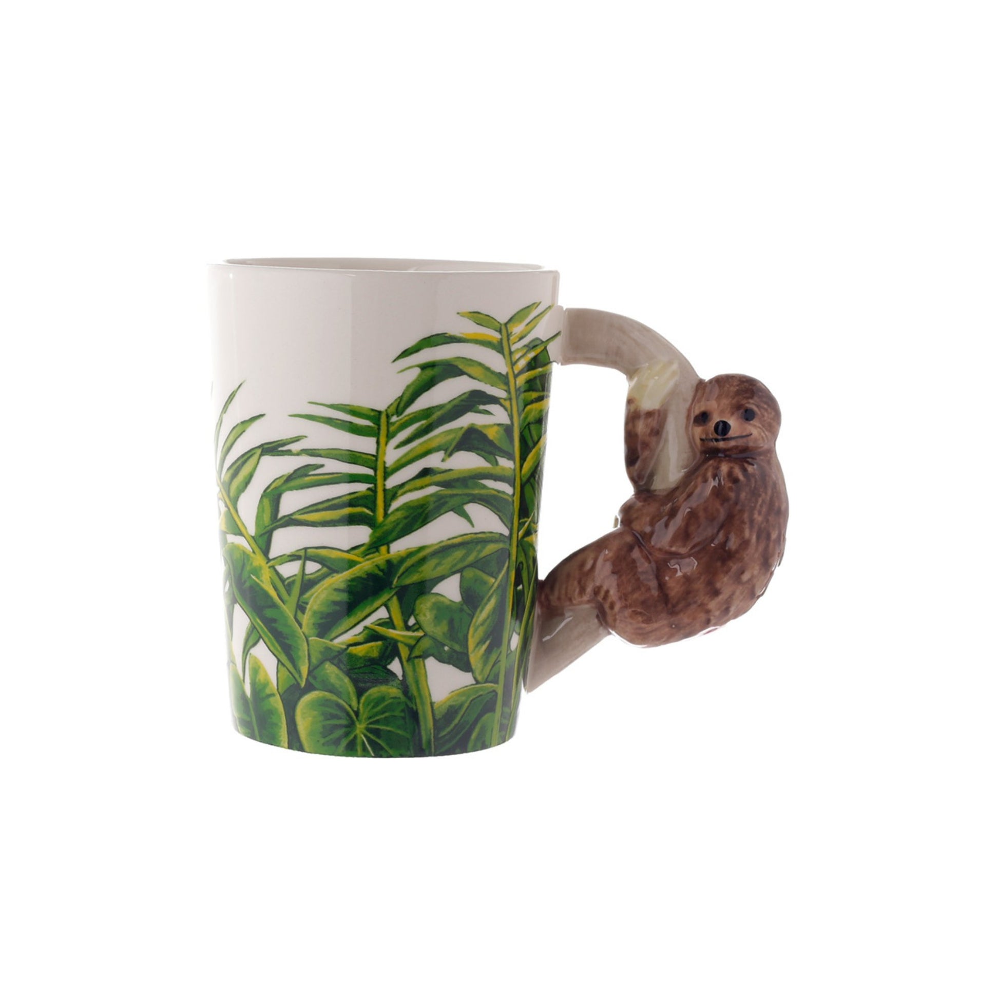 Sloth Shaped Handle Mug with Sloth Handle Nature Lover Gift Sloth Lover Present for Nature lover Wildlife Safari Memorabilia