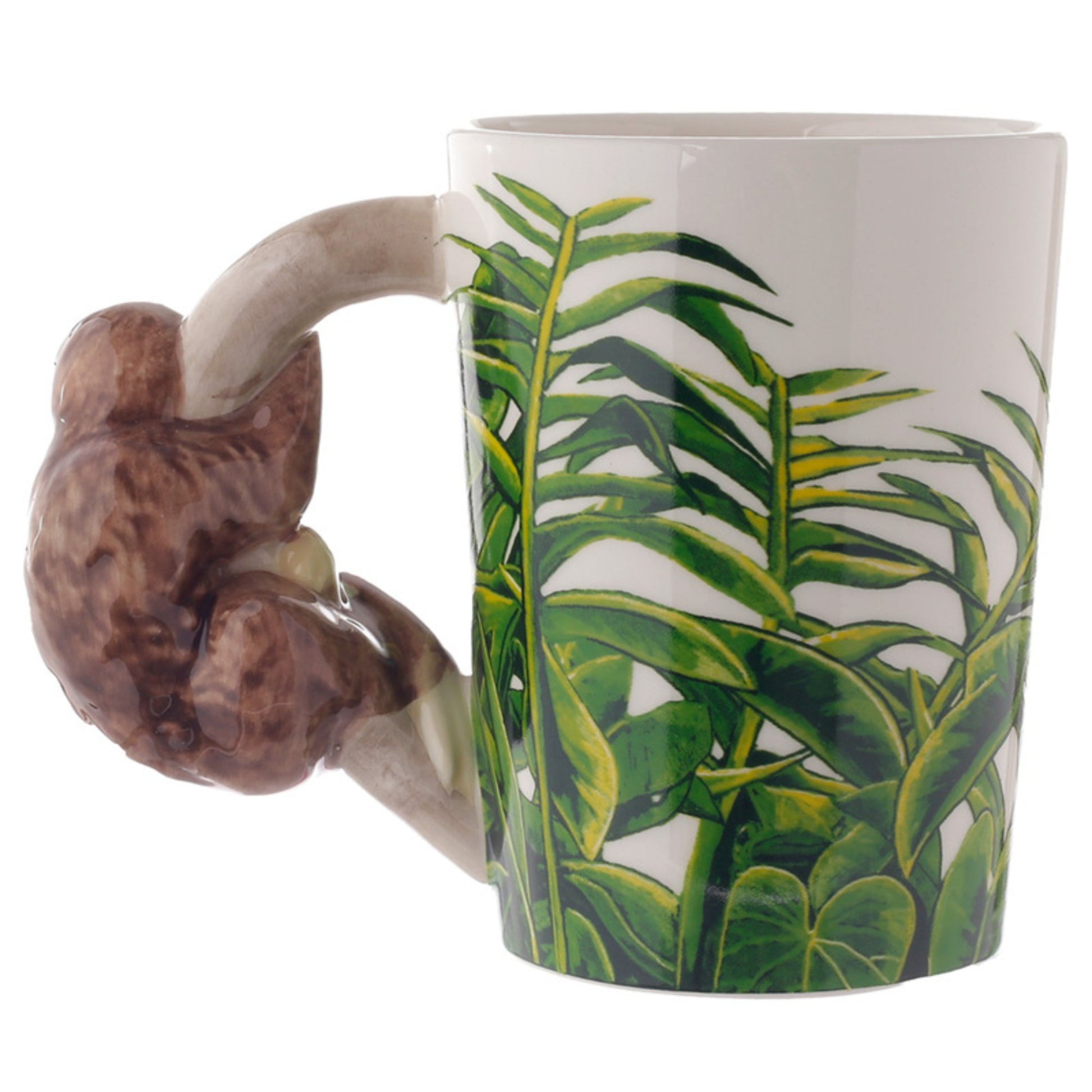 Sloth Shaped Handle Mug with Sloth Handle Nature Lover Gift Sloth Lover Present for Nature lover Wildlife Safari Memorabilia