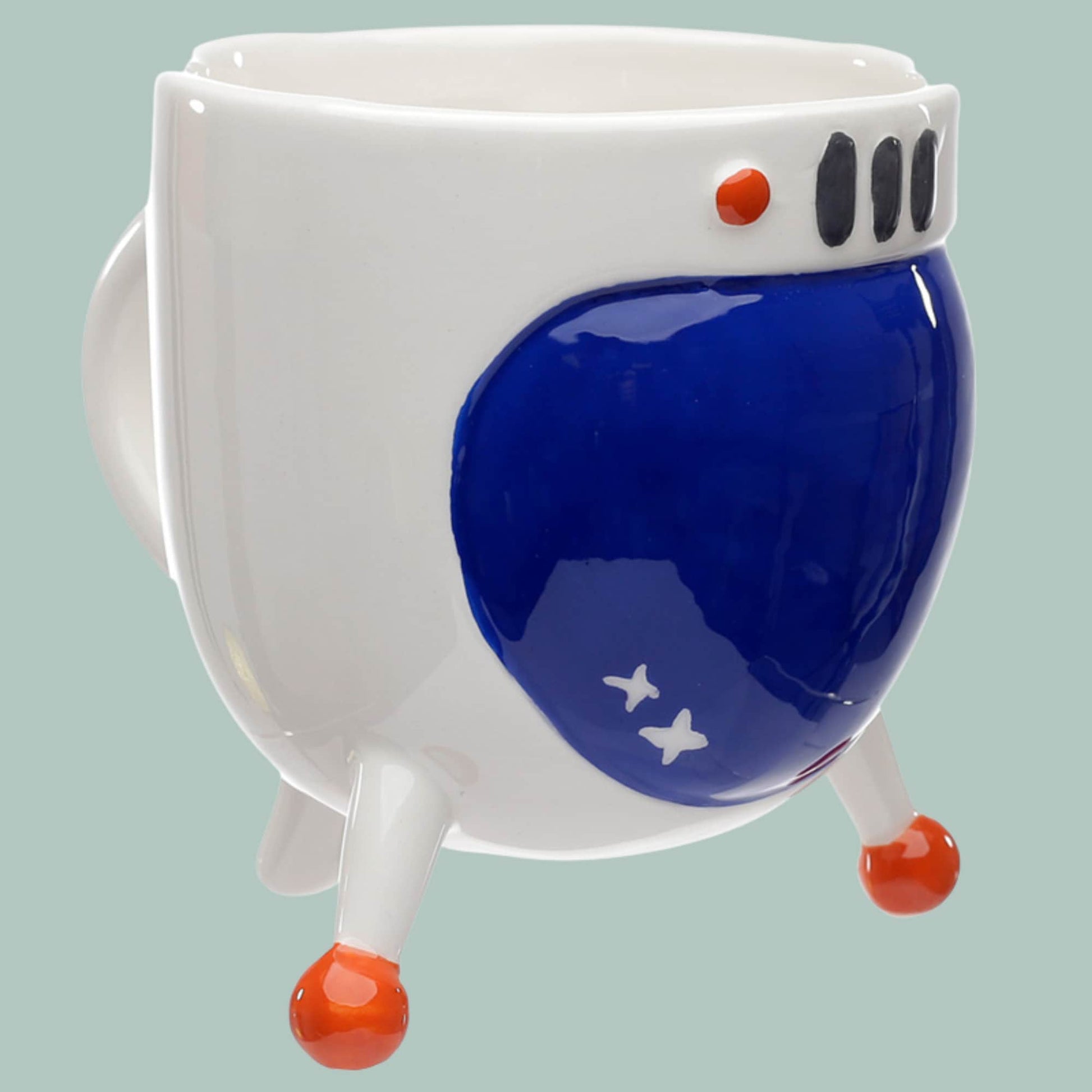 Spaceman Helmet Upside Down Mug Novelty Ceramic Mug Sci Fi Lover Gift Space Lover Present Drinkware Collectable Cute Fun