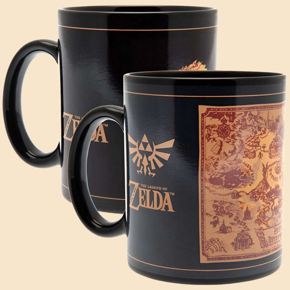 The Legend Of Zelda Heat Changing Mug Map - The Mug Gallery Mug