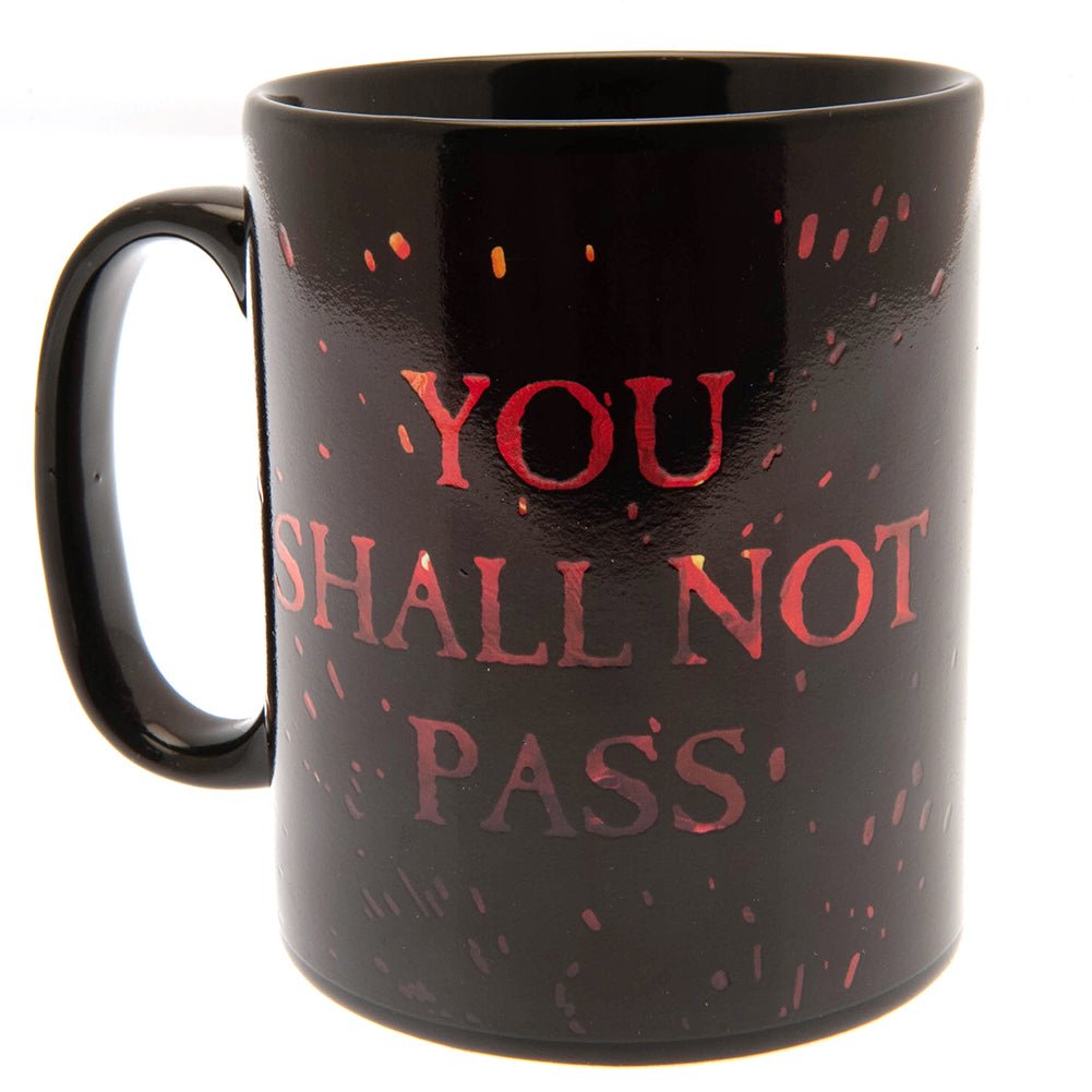 The Lord Of The Rings Heat Changing Mega Mug Shall Not Pass - The Mug Gallery Mug