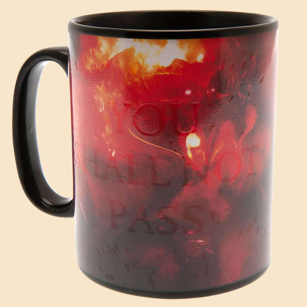 The Lord Of The Rings Heat Changing Mega Mug Shall Not Pass - The Mug Gallery Mug