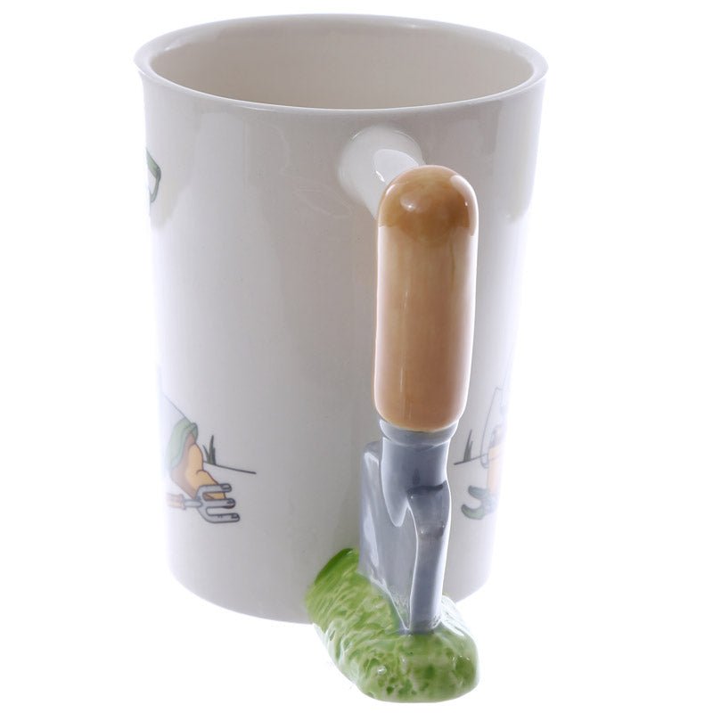 Trowel Shaped Handle Novelty Garden Ceramic Mug - The Mug GalleryMug