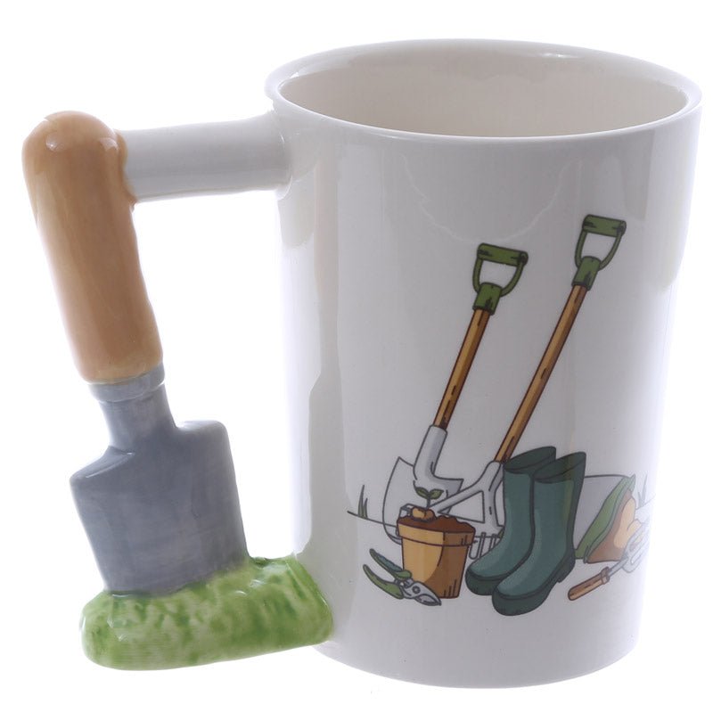 Trowel Shaped Handle Novelty Garden Ceramic Mug - The Mug GalleryMug