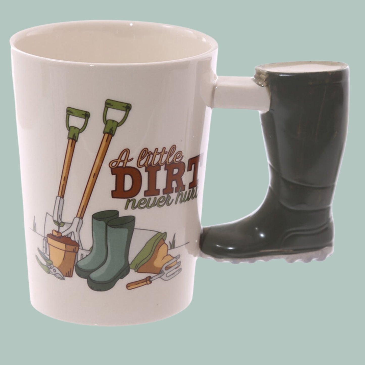 Wellington Boot Handle Gardening Novelty Mug - The Mug GalleryMug