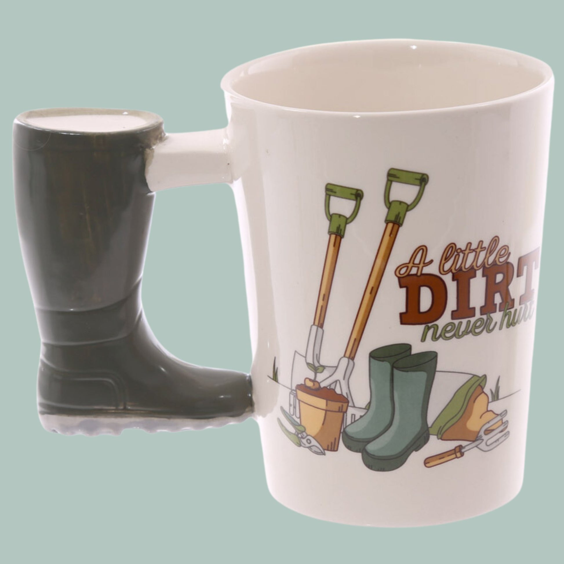 Wellington Boot Handle Gardening Novelty Mug - The Mug GalleryMug