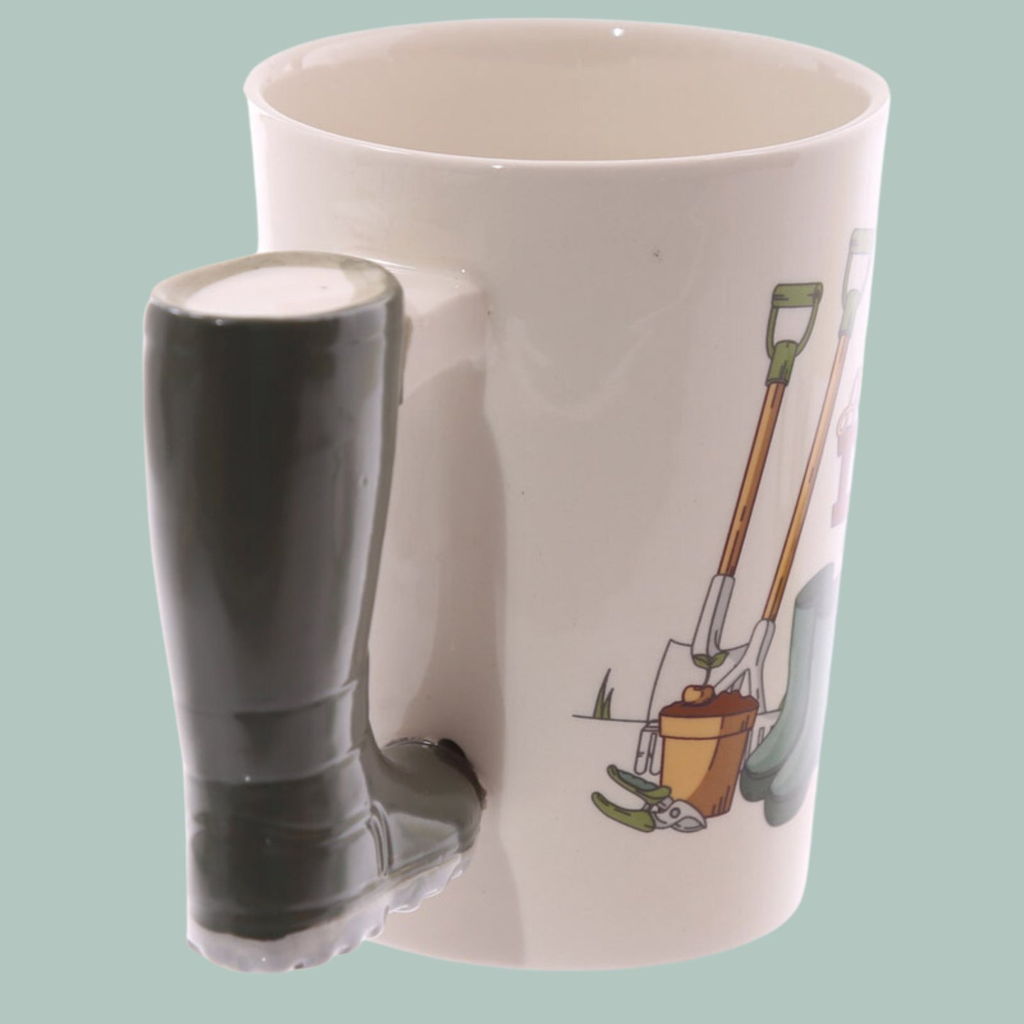 Wellington Boot Handle Gardening Novelty Mug - The Mug GalleryMug