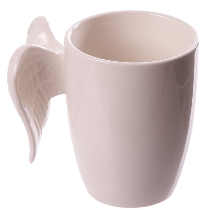 White Angel Wings Ceramic Mug - The Mug GalleryMug