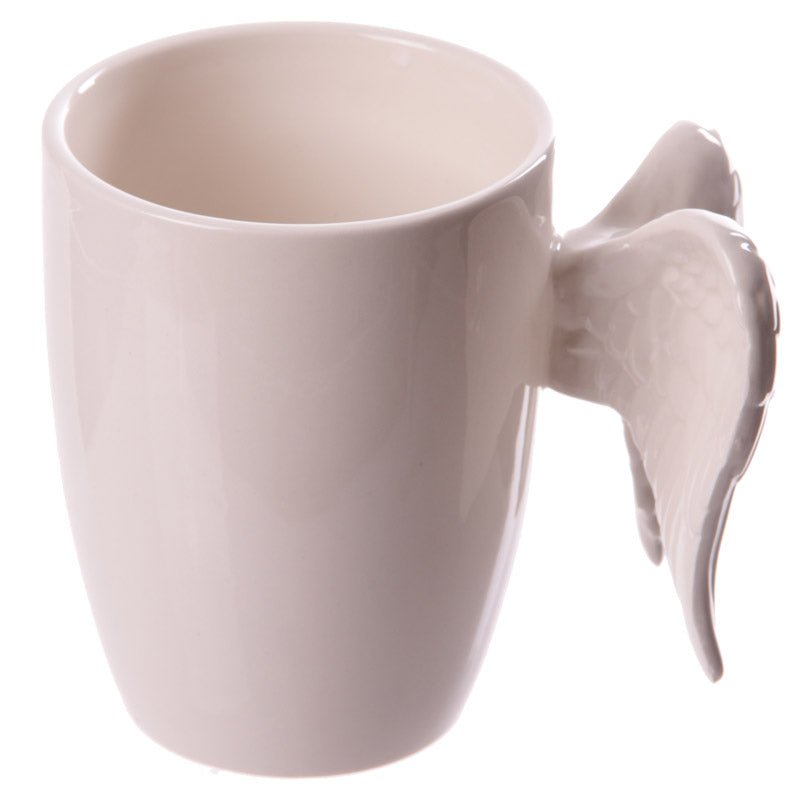 White Angel Wings Ceramic Mug - The Mug GalleryMug