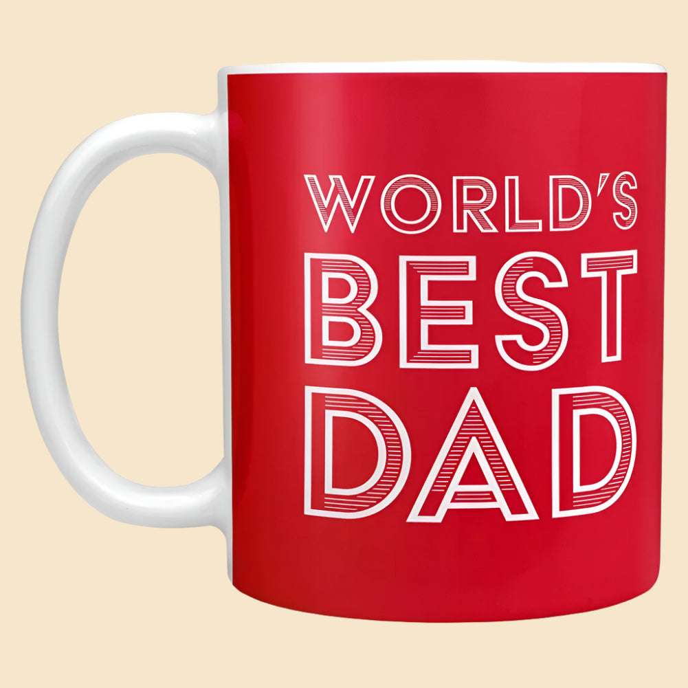 World's Best Dad England FA Mug