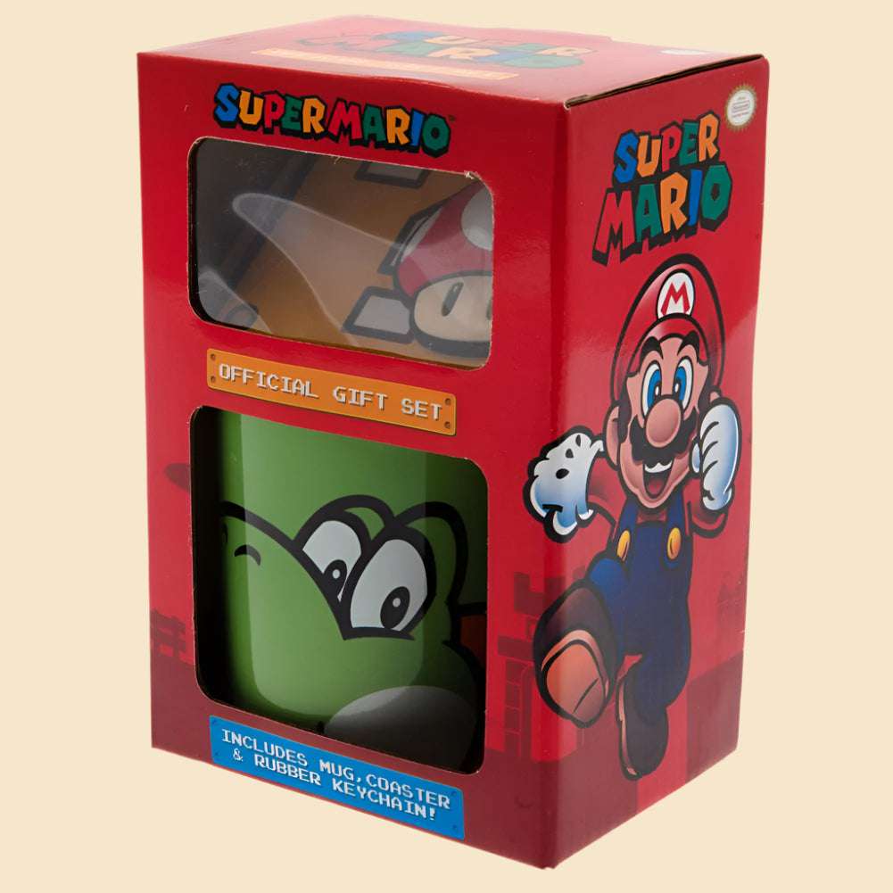 Yoshi Themed Super Mario Mug & Coaster Set